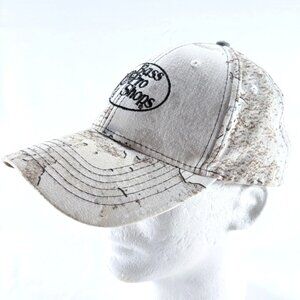 Bass Pro Shops Mens White Camo Embroidered Snapback Hat